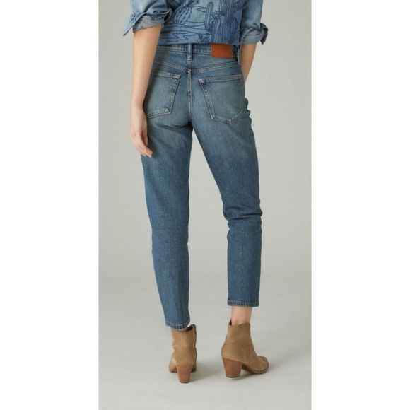Lucky Brand High Rise Drew Mom Ankle Jeans 6/28 - Picture 3 of 15